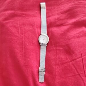 Silver Mesh Band Watch